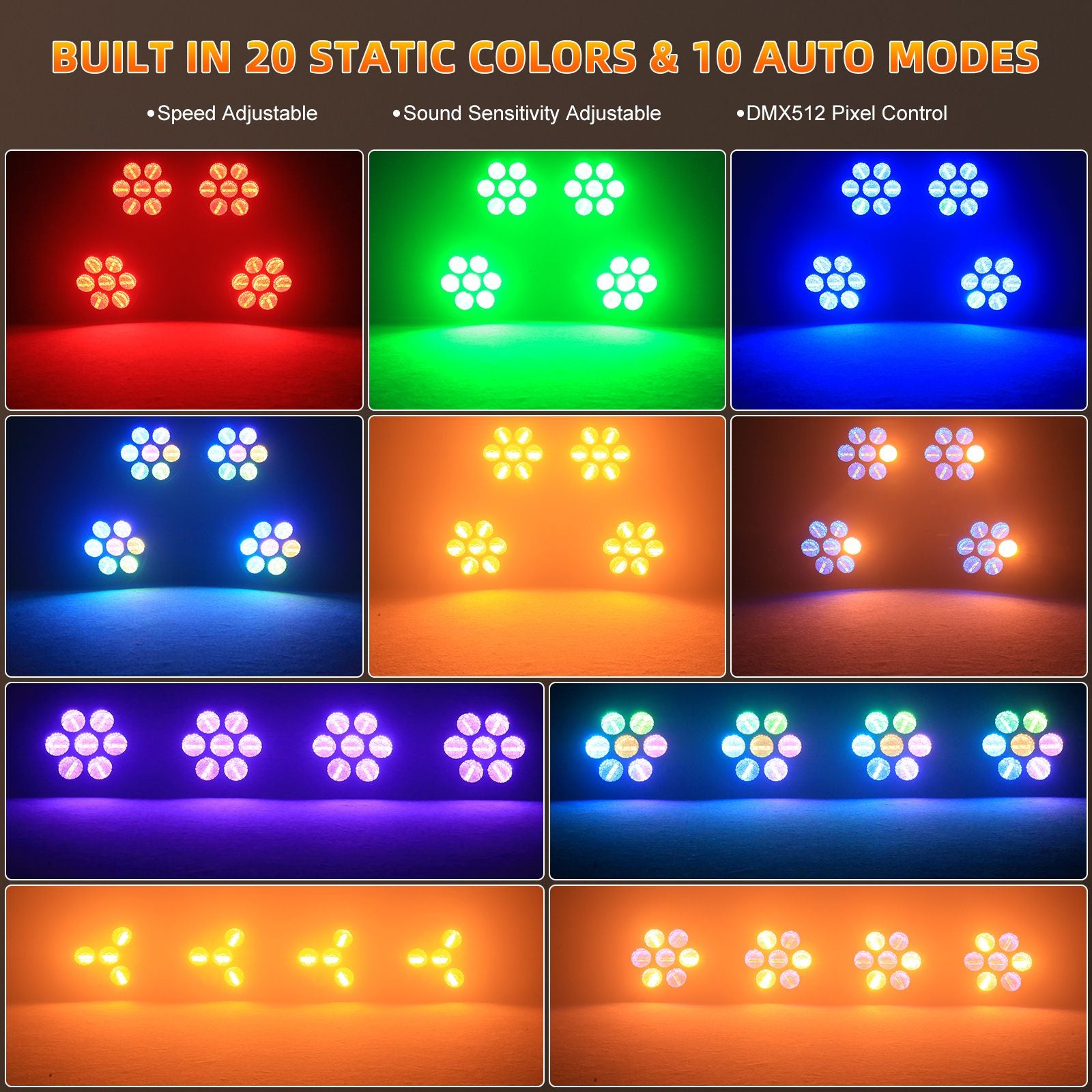 2PCS Stage Retro Lights 350W LED Linear Vintage Light COB Par Lights DMX Effect Lighting Projector for Concert Theater Live Show
