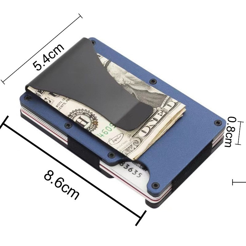 Minimalist Slim RFID Blocking Wallet For Men - Light Weight, Durable & Compact- Aluminum Wallet With Money Clip (Black?