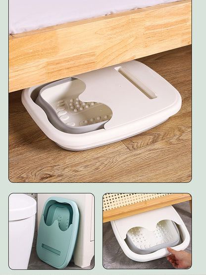 Balde de massagem para os pés dobrável, balde para imersão, bacia dobrável para spa de pés, banheira doméstica de sauna, banheira para pedicure