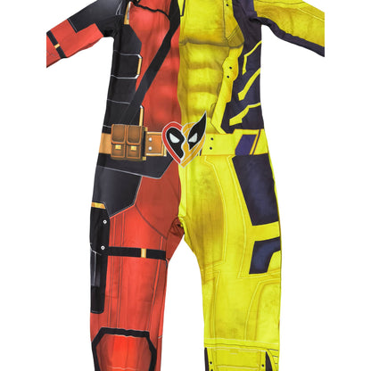 Kids Cosplay Superhero Costume Anime Halloween Party Zentai Suit Catsuit Wolverine Symbiote Wolf Boy Girls Bodysuit Jumpsuit