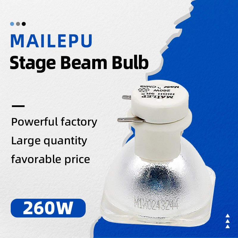 High brightness Lampada 9R 260W Lamp Moving Head Light Beam Light Stage Lamp Platinum Metal Halogen bulb 260w 9R Spot Lamp MSD