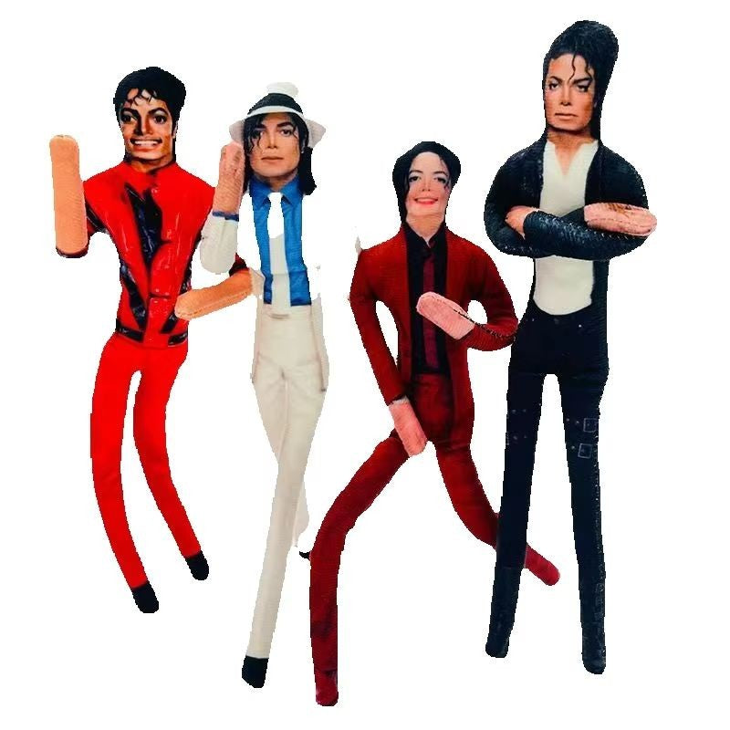 Anime Cosplay MJ Michael Jackson Plush Plushy Prop Doll Plush Stuffed Figure Dolls Room Decoration Abstract Joint Mobility Props