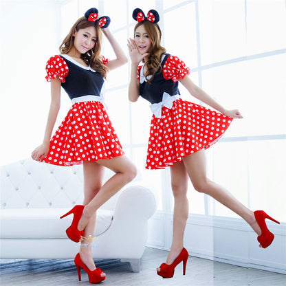 Stage performance costume game uniform role-playing Mickey Minnie costume Halloween party night field DS