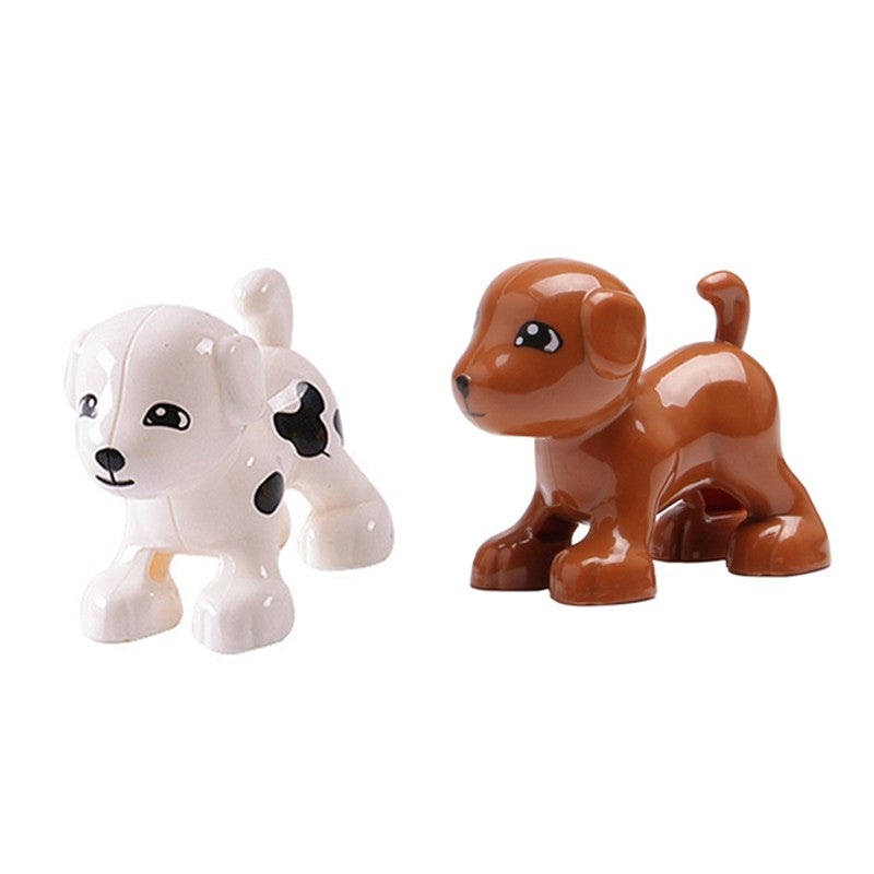 Grandes Blocos de Montar Animais Acessórios Compatíveis com Conjuntos de Tijolos de Zoo Dinossauro Criatividade Brinquedos DIY para Crianças Presente