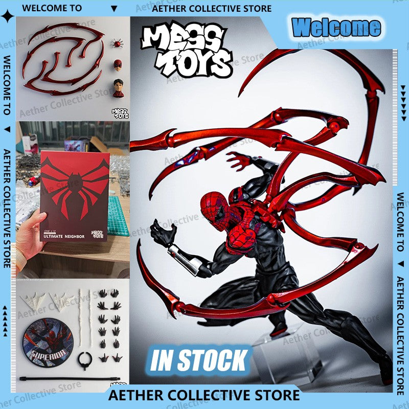 Mess Toys Boneco Superior Homem-Aranha Doutor Octopus Peter Parker Figura de Anime Modelo Colecionável Presentes Enfeite de Mesa