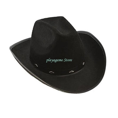 Y88A Cowboy Hat with Adjustable Rope Cowgirls Big Brim Party Accessory