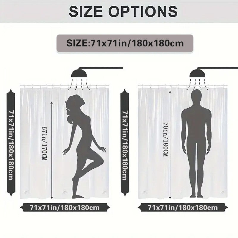 1 piece 180x180cm Christmas gingerbread man pattern printed shower curtain partition bathroom waterproof and mildew proof