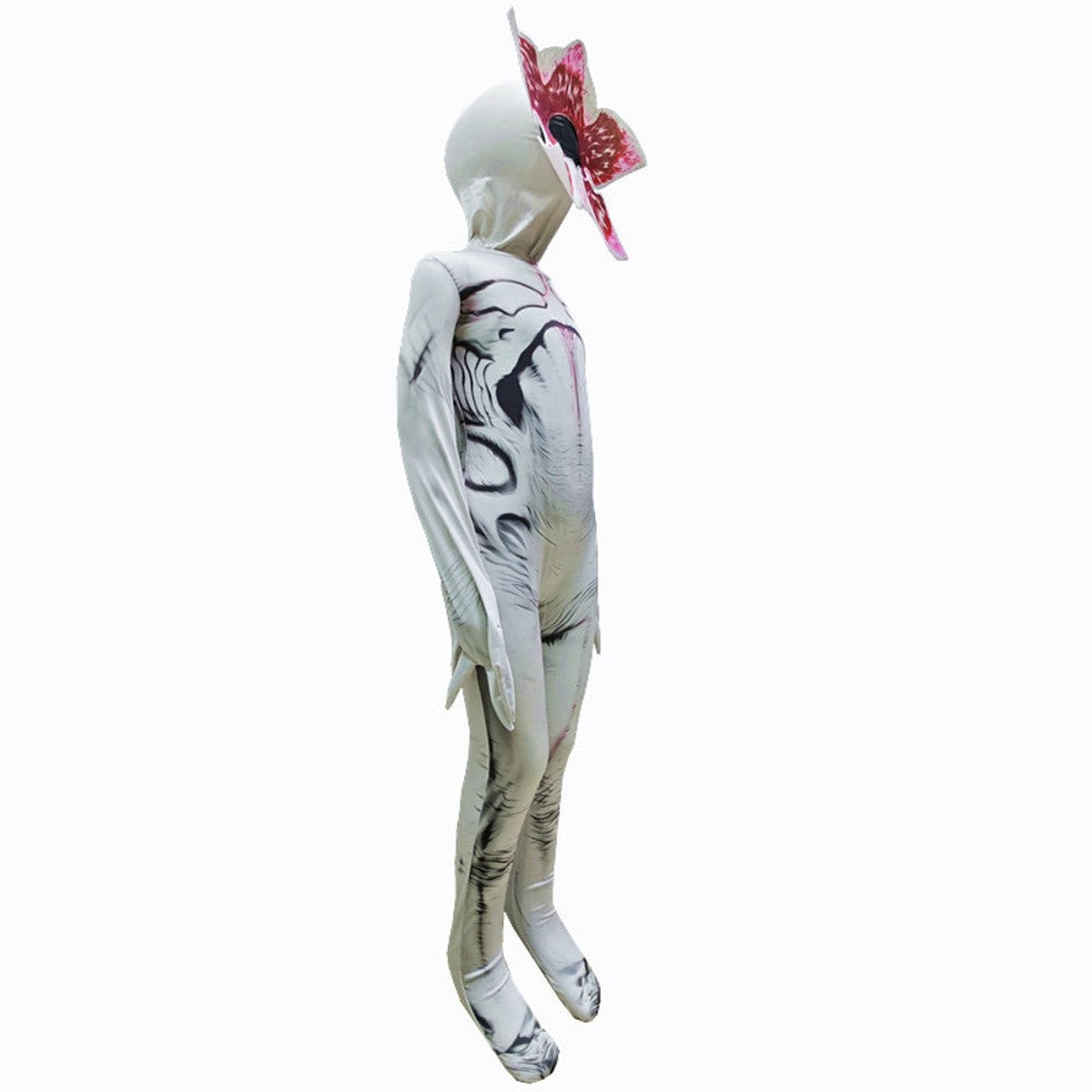 Adult Kid Demogorgon Cosplay Jumpsuit Scary Bodysuit TV Odd Matter Bodysuits Mask Outfits Halloween Fantasia Roleplay Suits