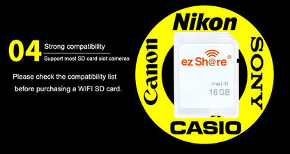Cartão SD WIFI Adaptador de Cartão Micro SD TF Sem Fio ezshare Suporta apenas Cartões de Memória MicroSD de 4GB 8GB 16GB 32GB