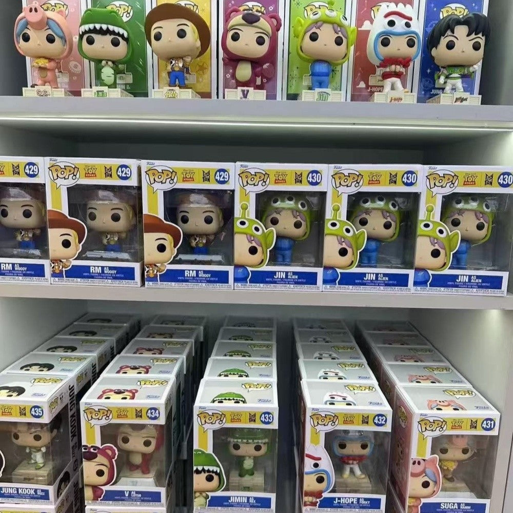 Bangtan Boys Série Boneco de Ação Funko Pop Toy Story Co-Branded Jung Kook Edição Limitada Figuras Colecionáveis para Fãs Presentes Originais