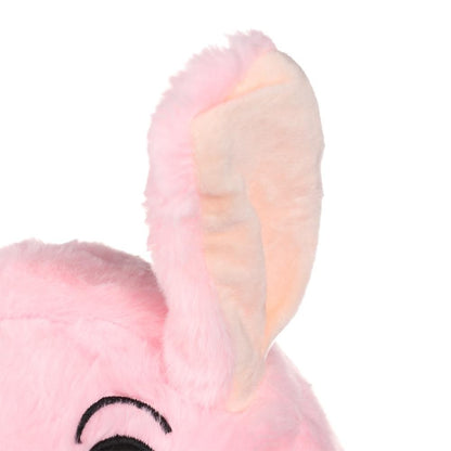 Women Girls Soft Warm Moving Jumping Rabbit Pinch Airbag Animals Ear Hat Funny Cap Plush