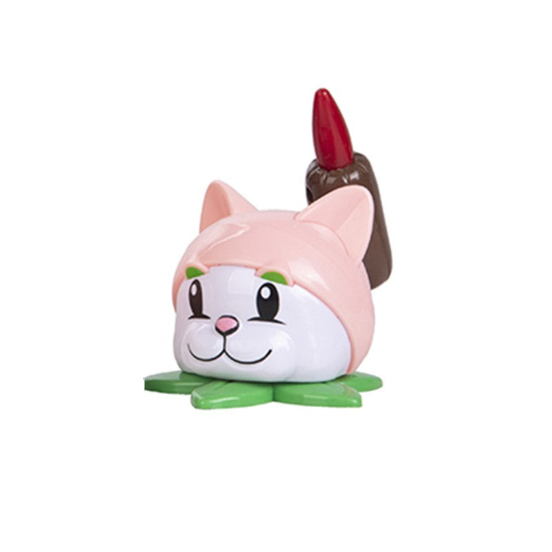 Plantas vs Zumbis Anime Bonecos de Ação Disparervilha Obstáculo Zumbi Pirata Figura de Ação Modelo de Cola Dura Jogo de Batalha Presente Infantil