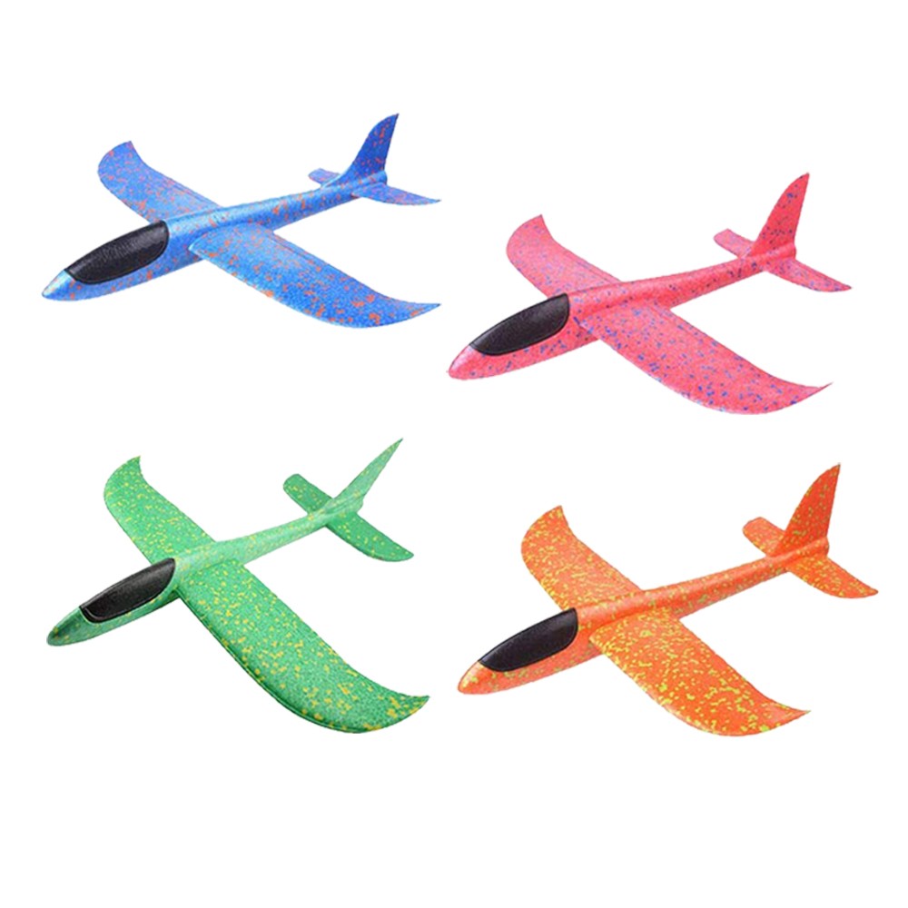Avião de espuma grande de 36cm x 48cm, planador de avião de arremesso manual, aviões de bolha EPP inerciais, brinquedos de lançamento ao ar livre para crianças e meninos de presente