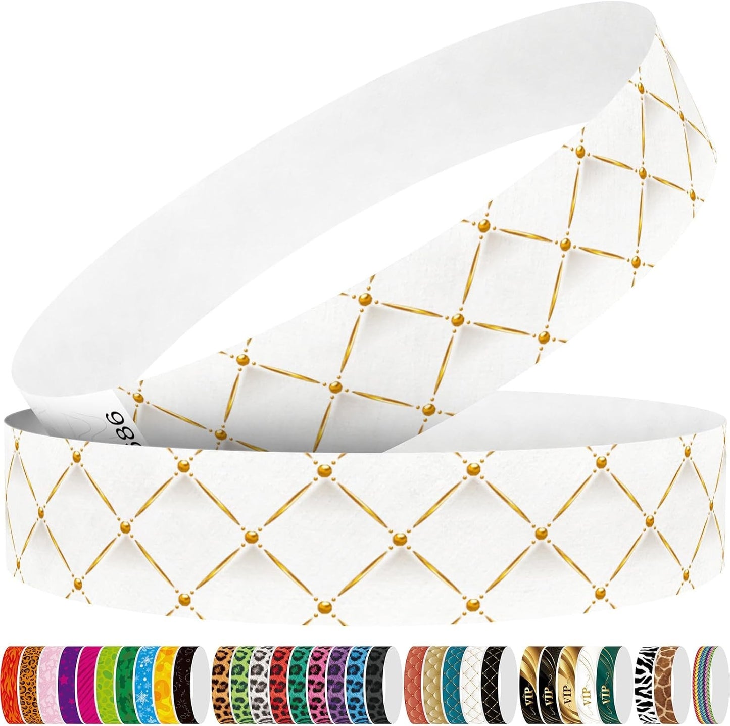 Red Flame 250pcs Tyvek Wristbands Colored Paper Event Wrist Bands Party Games Competitions Guest Gifts