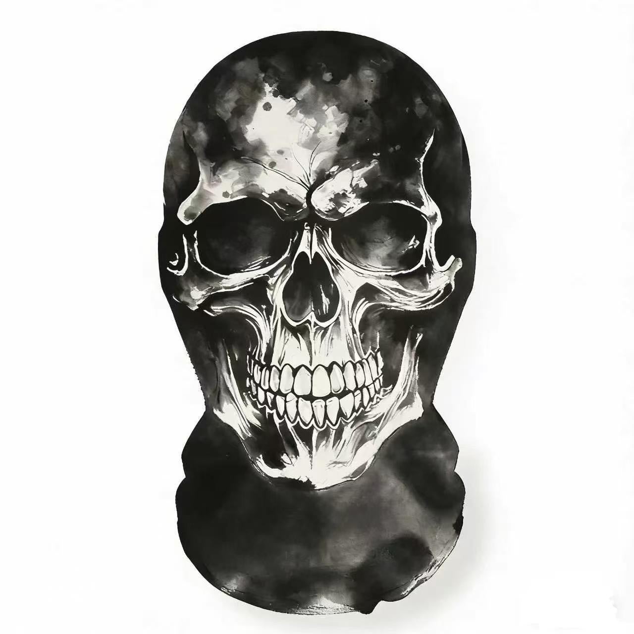 1-Piece 3D Horror Skull Breathable Sun-Proof Headgear Mask, Washable, Prank & Gag Mask