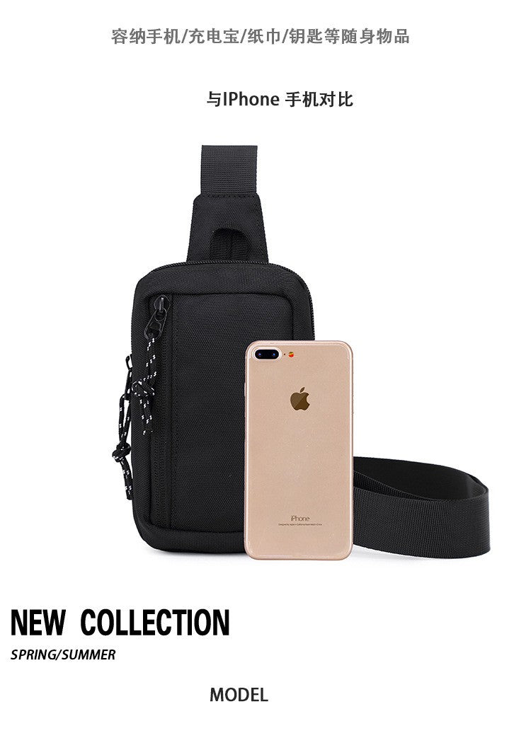 New Men Shoulder Bag Fashion Oxford Sports Shoulder Chest Bag Mini Crossbody Messenger Bags Handbags Casual Travel Phone Bags