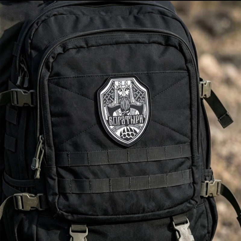 Tarkov Embroidered Patch Knight MMAC Black Division Bogatyrs Tactical Armband Velcros Patches for Clothing Backpack Accessories