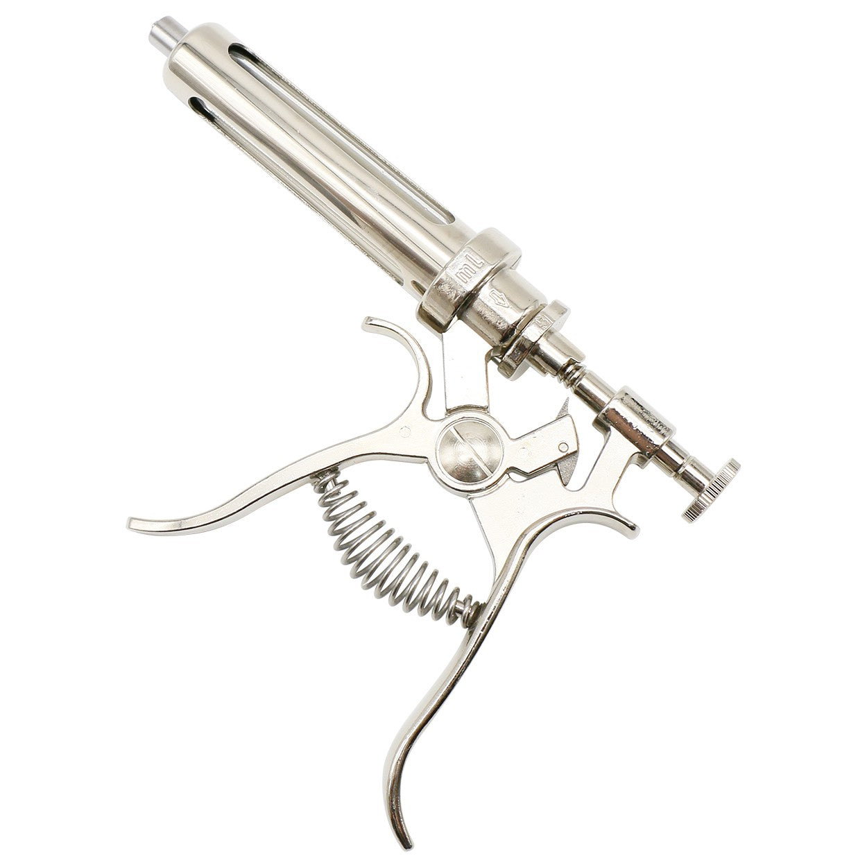 Veterinary Animal Continuous Injection Syringe Revolver 10/20/50ml Stainless Steel Automatic Vaccination Gun for Cow Pig Sheep