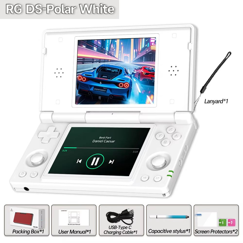 Anbernic RG DS Video Game Console Dual 4.0” IPS Screen Android 14 Support Dual Application On Split Screens & Hall Switch Chip