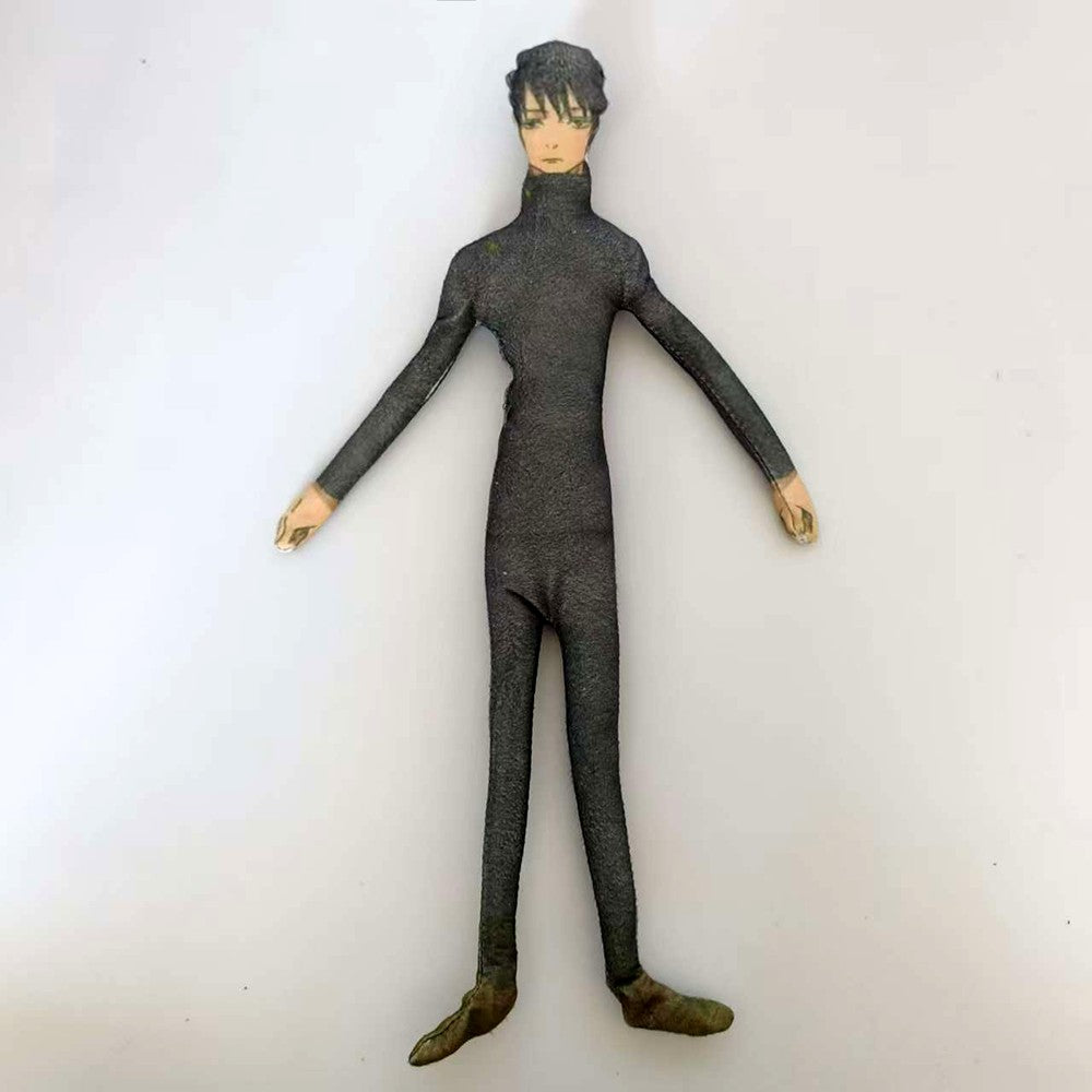 Anime Gojo Satoru Itadori Yuji Cosplay Keychain Plush Cotton Doll Slender Twistable Shape Room Abstract Decoration