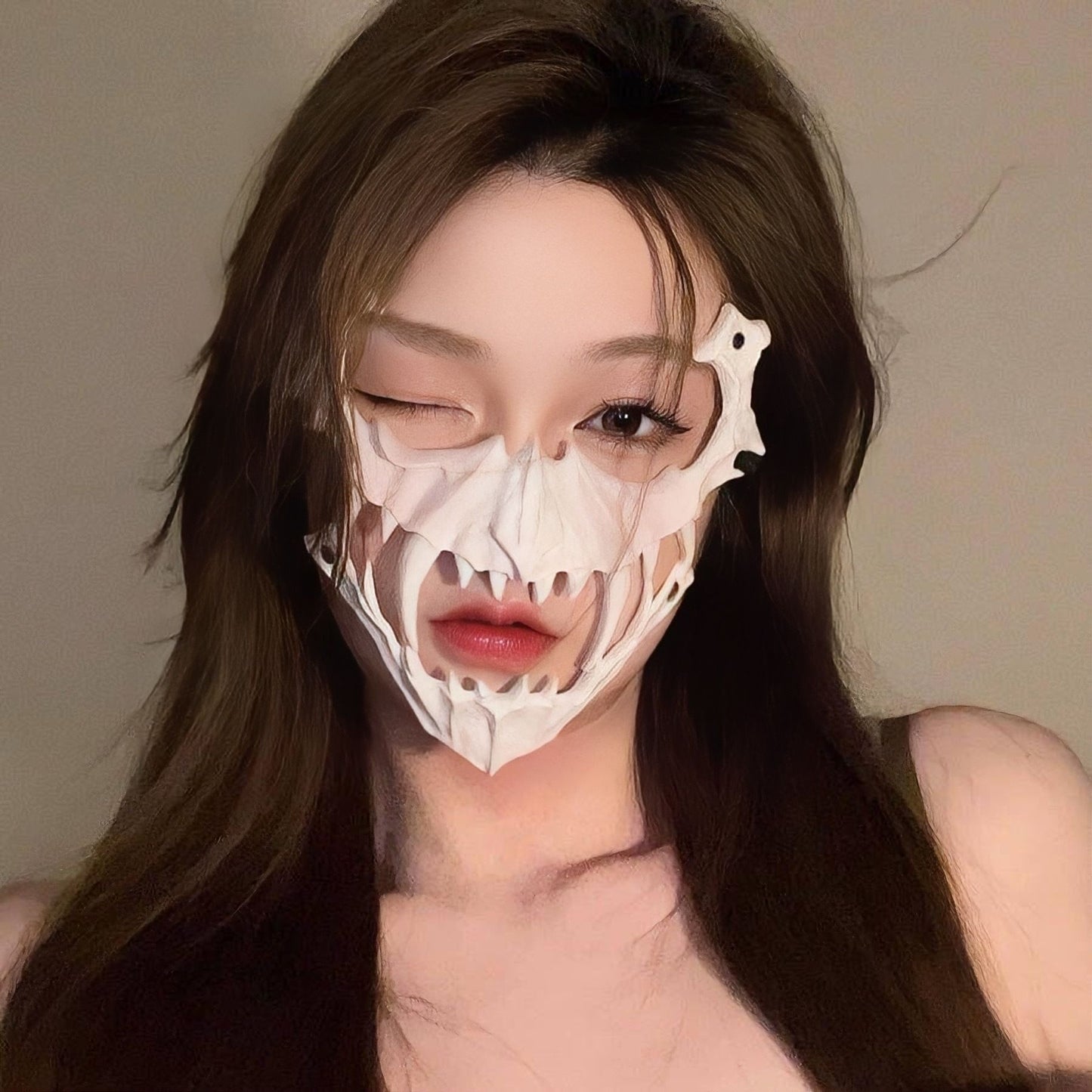 Creative Halloween Face Mask Tiger Werewolf Mask Party Dress Up Props Halloween Gifts for Friends