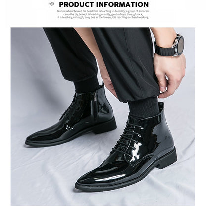Classic Retro Dress Men's Monk Leather Shoes With Pointed Toe Buckle Business Office Wedding Soft Comfortable Men's Shoes