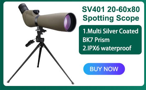 Telescópio terrestre Svbony SA412 20-60X80 com câmera Wi-Fi para fotografia e observação de pássaros