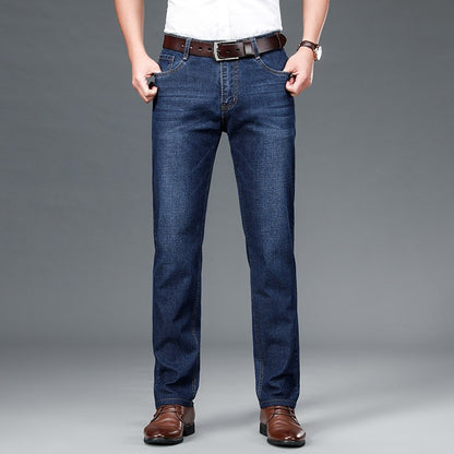 JEAN2025 Autumn/Winter new men's casual pants, high-quality business formal sportswear jeans, straight-leg stretch long pants