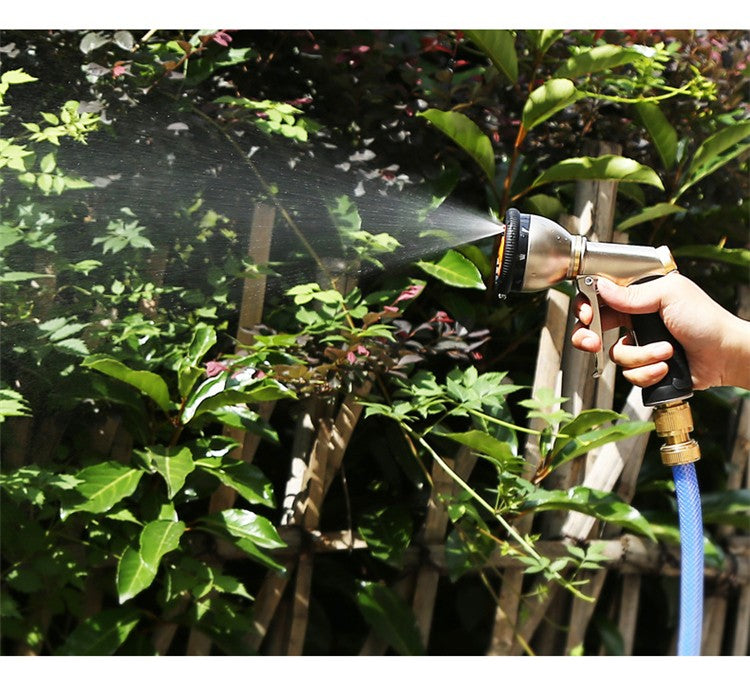 High Pressure Garden Water Hose 2.5-37.5 Meters Expandable Flexible Stripes Pipes for Garden Farm Irrigation Car Wash PVC Reel
