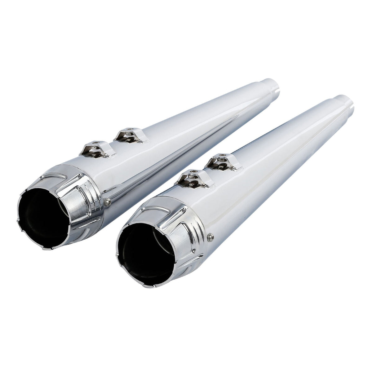 Motorcycle 4' Exhaust Pipes For Harley Touring Road King Models With Dual Exhaust 1995-2016 2015 2014 2013 2012 11 Black/Chrome