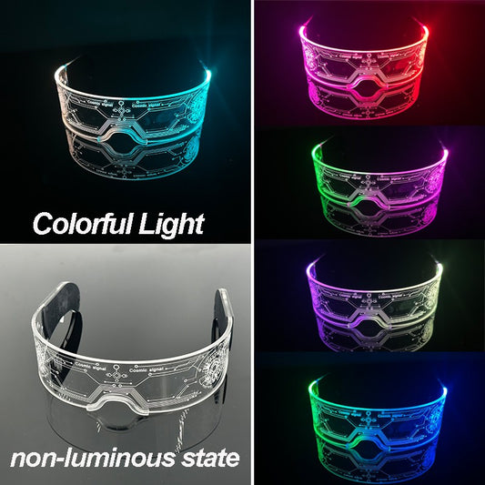 New Colorful LED Glasses Women Men Decor Eyewear Luminous Party Glasses Glowing For  Rave Night Club Bar  Dancing Party