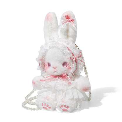 Kawaii Bunny Bag Princess Lolita Shoulder Bag Long-eared Rabbit Sweet Crossbody Bags