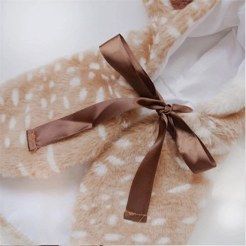 Fantasia de Natal para Cães e Gatos, Cosplay de Alce, Capa para Cachorros Pequenos, Roupa Fofa para Gatos