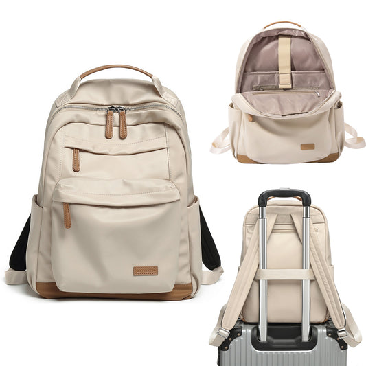 LEFF Women Backpack High Quality Large Capacity Laptop Backpacks Trendy Female Commuting Backpack Waterproof Outdoor Travel Bags