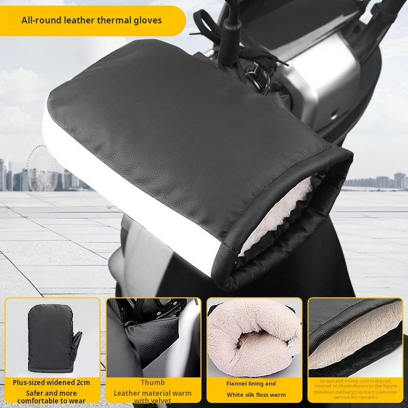 Luvas de Guidão de Motocicleta Protetores de Mão Luvas Térmicas Impermeáveis para Bicicleta Capa de Mão Aquecedores de Mão para Inverno