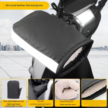 Luvas de Guidão de Motocicleta Protetores de Mão Luvas Térmicas Impermeáveis para Bicicleta Capa de Mão Aquecedores de Mão para Inverno
