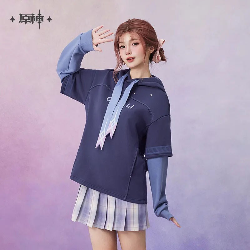 [Genuine] miHoYo Game Citlali Sweater Genshin Impact Citlali Theme Fake Two Hoodie Costumes Long-Sleeved Coat Cosplay Xmas Gifts