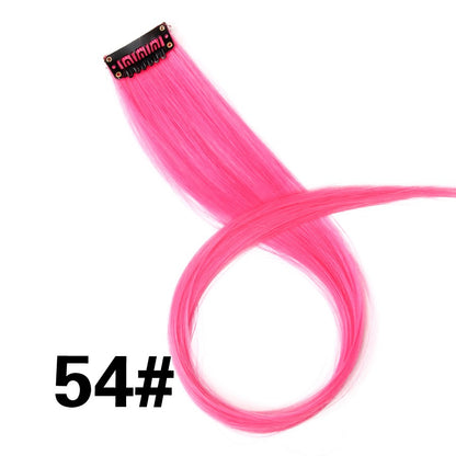 Alileader Aplique de Cabelo Extensão com Clip 57 Cores Ombre Liso Extensão de Cabelo com Clip em Apliques Peças de Cabelo de Fibra de Alta Temperatura