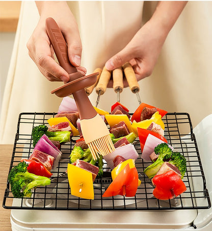 Silicone Oil Brush Temperature Resistant Oil Bottle Baking Pancake Barbecue Cooking Olive Oil BBQ Grilling Kitchen Gadget