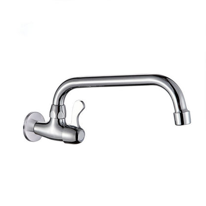 Torneira de Cozinha de Parede Monocomando para Pia com Rotação, Água Fria, Tanque de Limpeza, Torneira de Lavatório em Latão