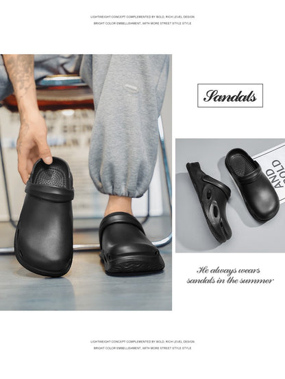 Men Outdoor Sandals Beach Comfortable Clogs Soft Slides Men Casual Shoes Garden Shoes  Lazy Shoes Are Lightweight and Versatile