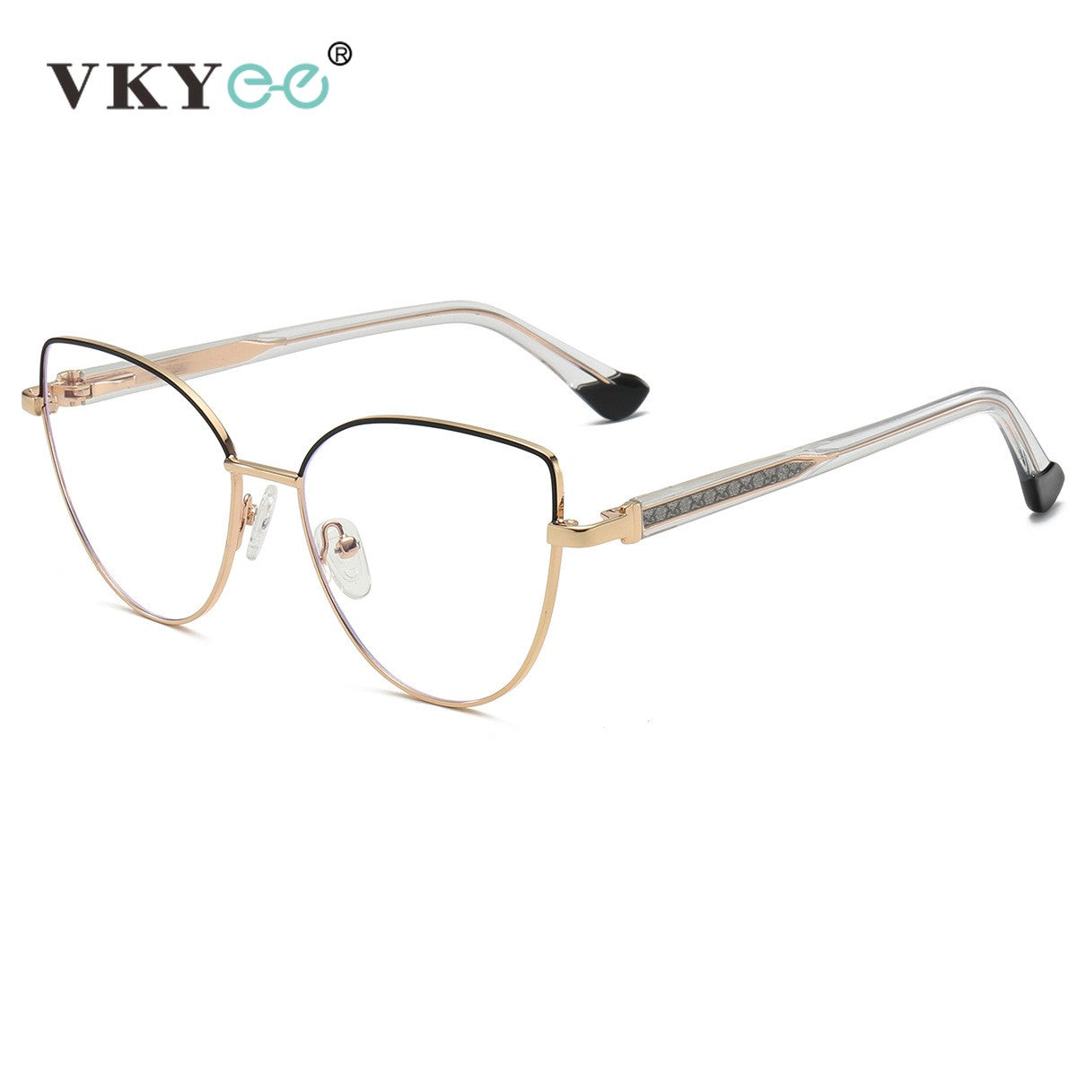 VICKY New Personalized Simple Cat's Eye Fashion Design Women's Anti-Blue Light Reading Glasses Customizable Prescription 78001