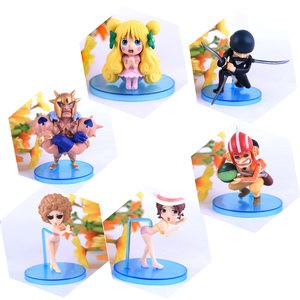1Conjunto Anime One Piece Boneco Luffy Hancock Vestido de Noiva Série WCF Ace Zoro Nami Marco Bonecos Colecionáveis Brinquedos para Presentes Infantis