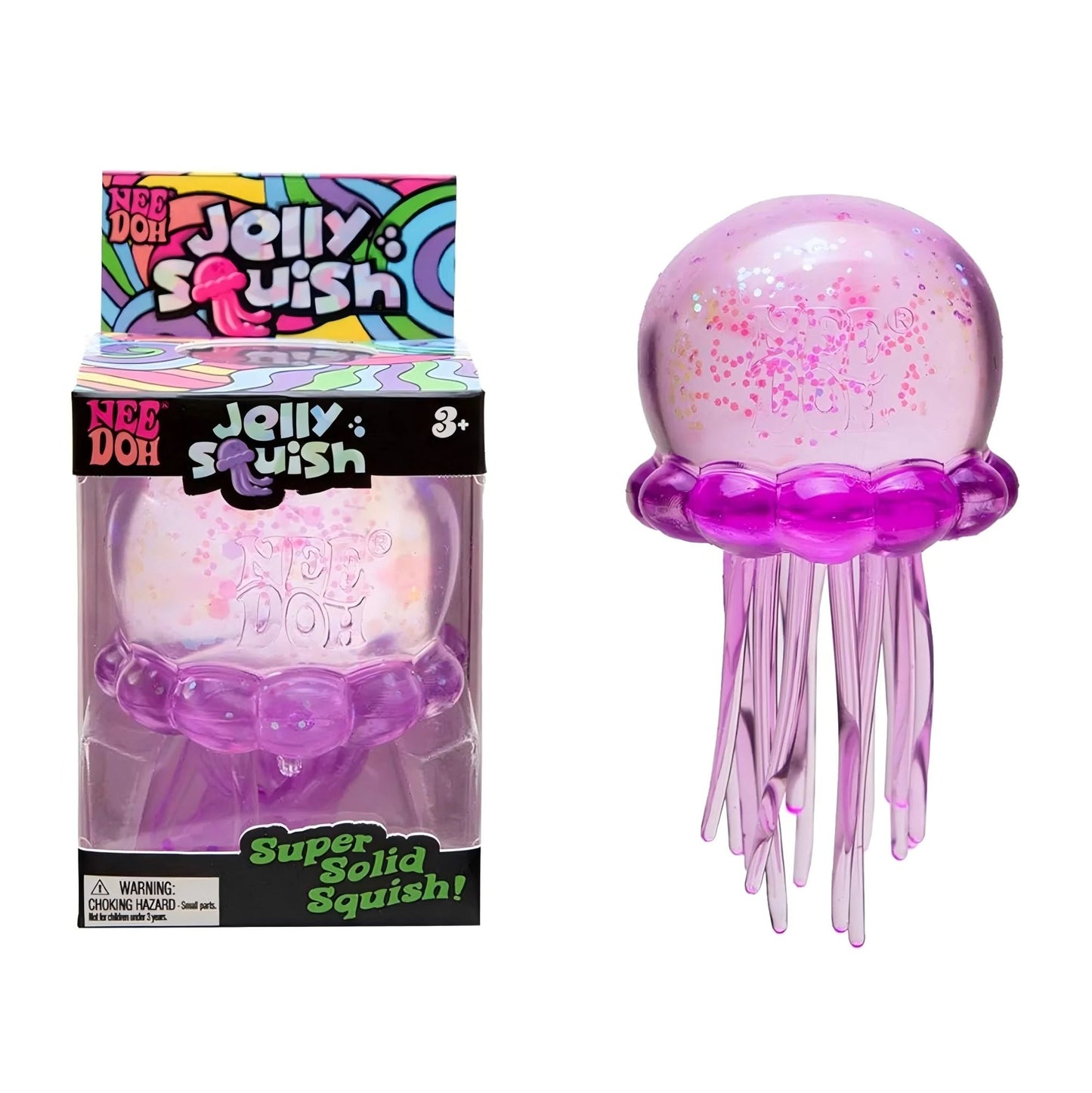 3pcs Nee Doh Jellyfish & Cube Squish Toy - Soft Jelly Squeeze Stress Relief Fidget, Sensory NeeDoh for Kids & Adults 2026@?