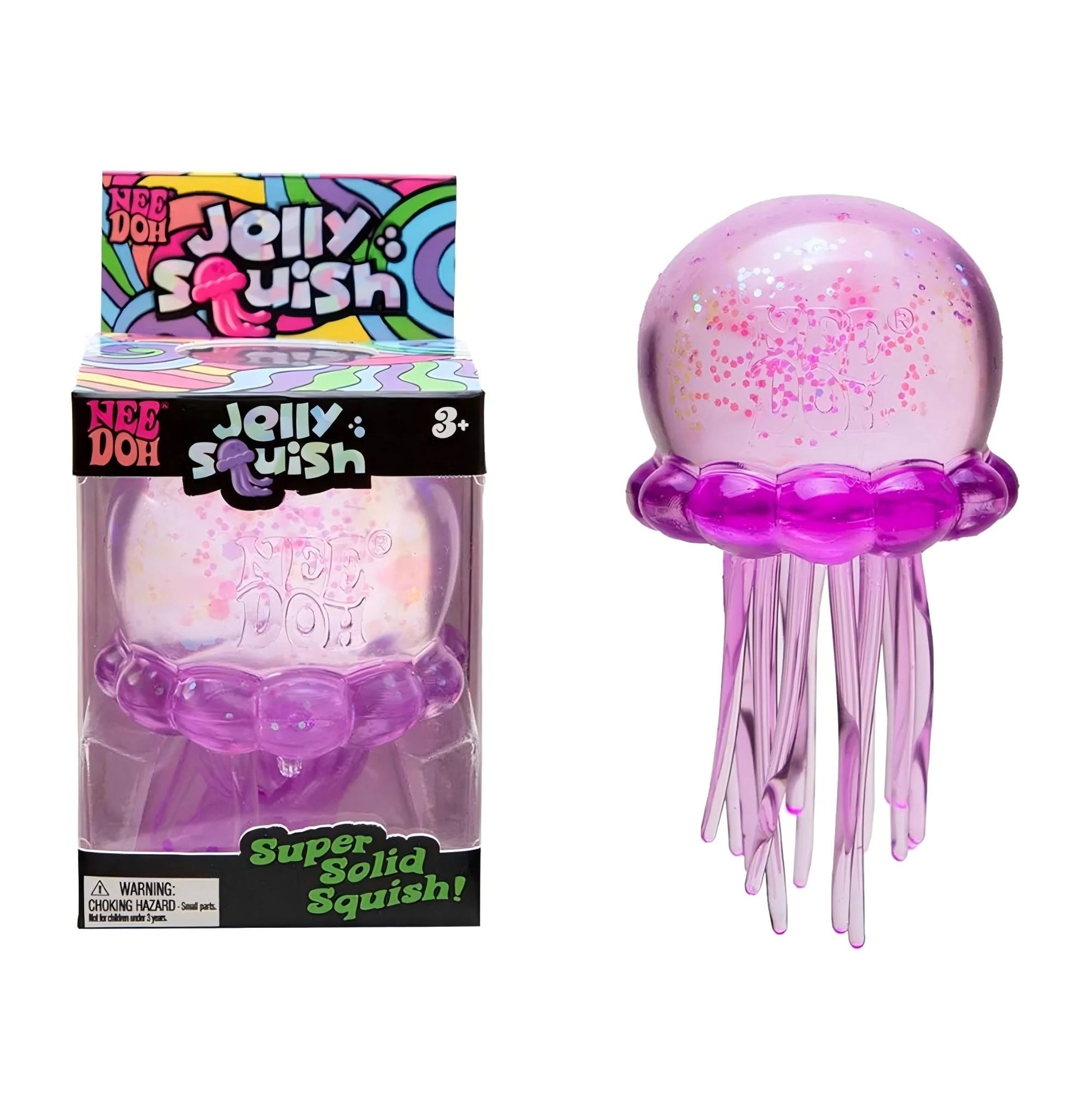 3pcs Nee Doh Jellyfish & Cube Squish Toy - Soft Jelly Squeeze Stress Relief Fidget, Sensory NeeDoh for Kids & Adults 2026@?