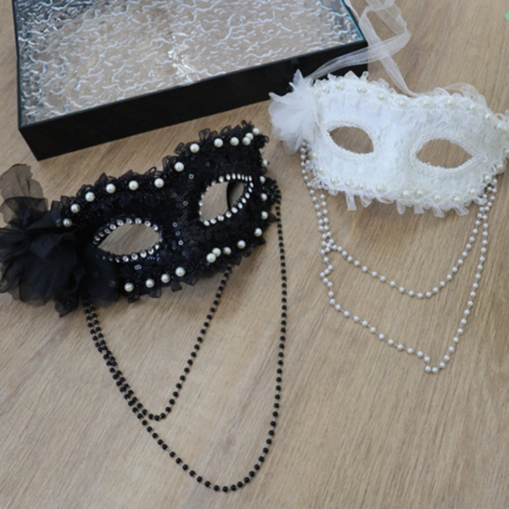 Party Masks Intricate Venice Princess Masquerade Mask Side Flower Mask Refined Cosplay Costume Mask For Party Halloween Dress