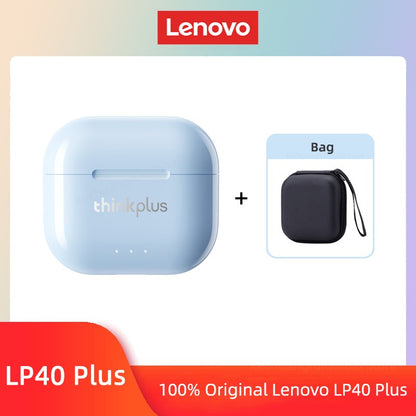 Original Lenovo LP40 Plus Earphones TWS LP40 II Wireless Bluetooth 5.3 Headphones Sport Noise Reduction Touch Control Earbus New