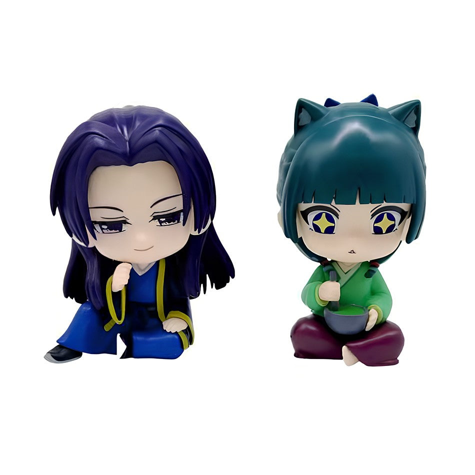 Miniatura Atacado Q Posket BANDAI Figure Demon Slayer 6un/12un/Conjuntos Kimetsu No Yaiba Pequenas Bonecas PVC Decoração de Mesa