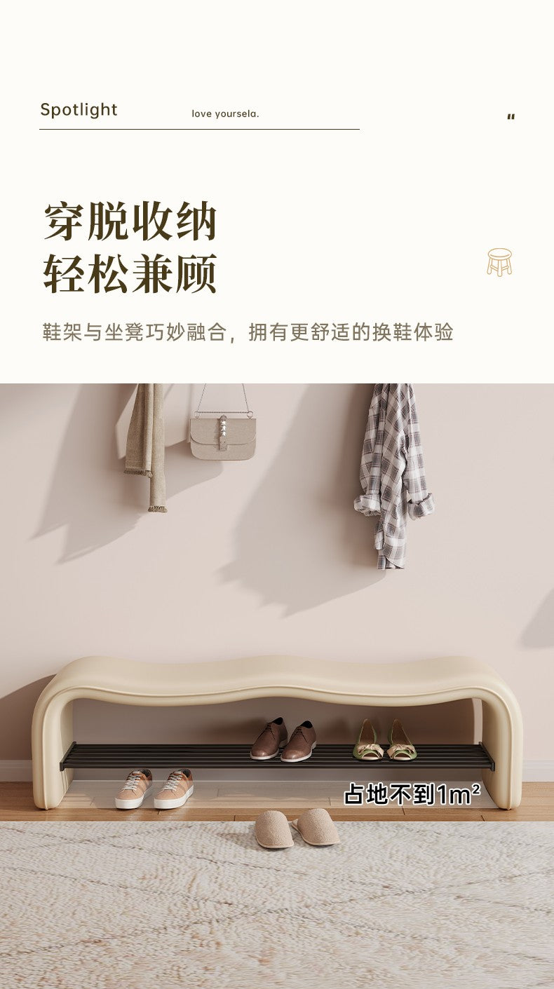 stool can be sat at the door of the home shoe stool shoe rack is integrated wave entry stool enters the door