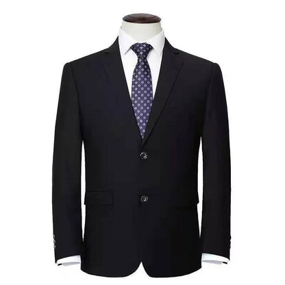 9XL Men's Korean Suit Male Jacket Dad's Business Suit For Middle-aged Formal Dress Fattened Blazer Coat Men Nightclub Black Navy